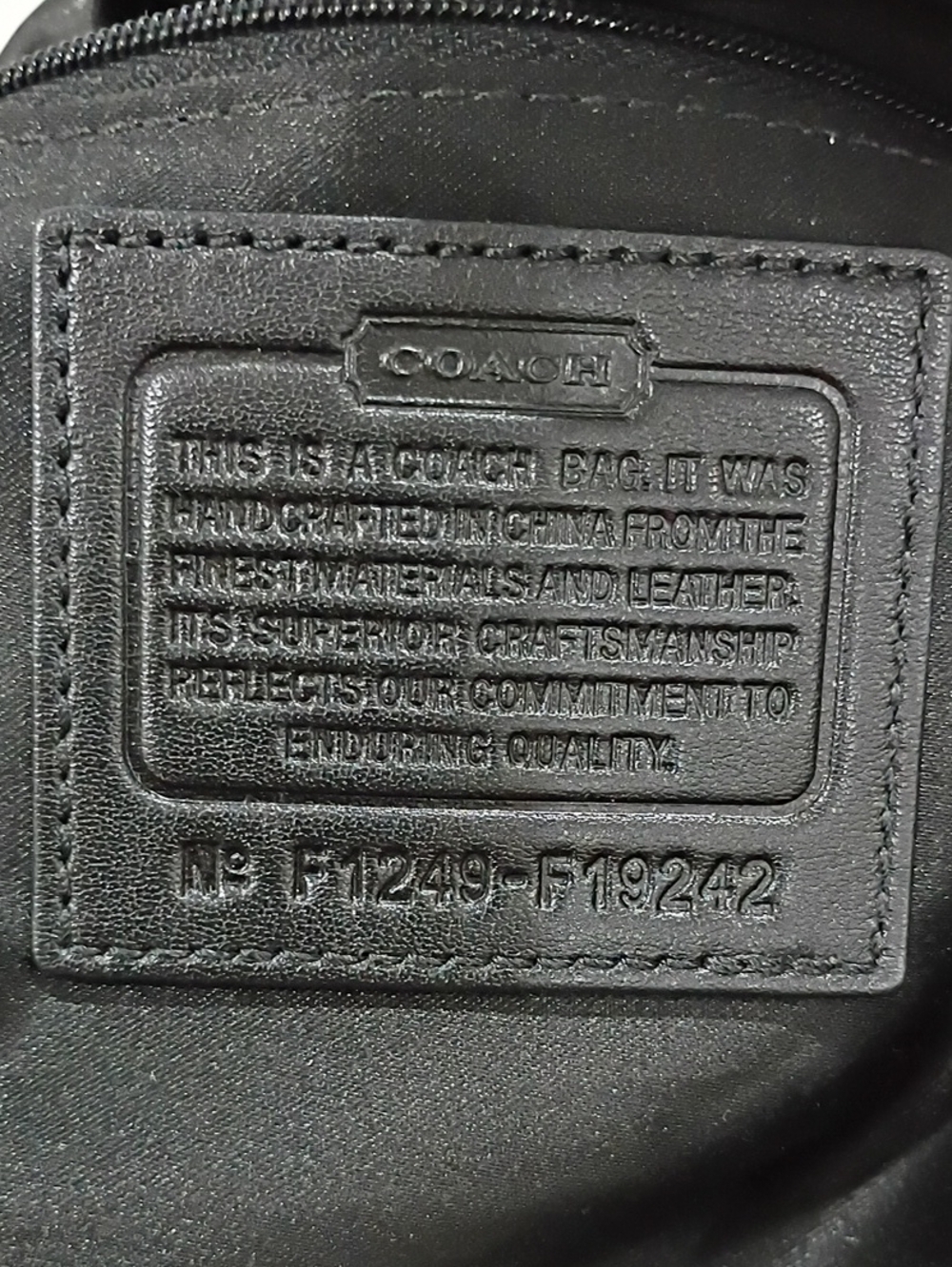 Coach Ashley Black Signature Satchel with Silver Hardware - Picture 10 of 10